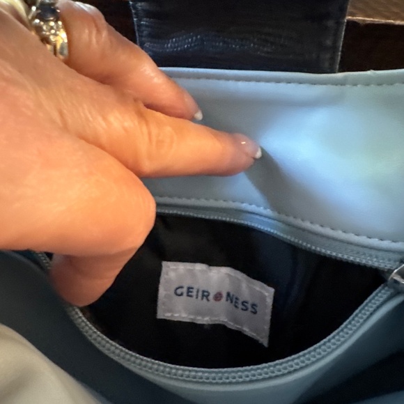 Geir Ness reversible navy and light blue bag - Picture 2 of 5